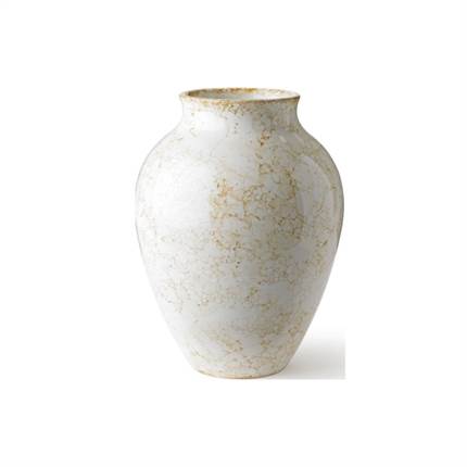 Knabstrup Keramik Natura vase 27 cm - Kalk/brun