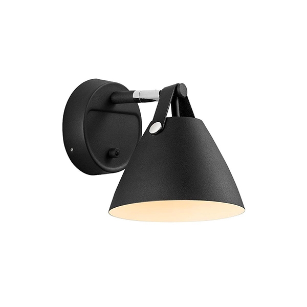Køb Nordlux Strap væglampe 15 – sort