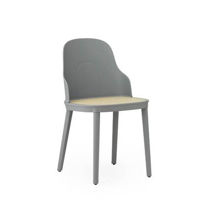 Normann Copenhagen Allez udendørs stol m. molded wicker seat - Grey