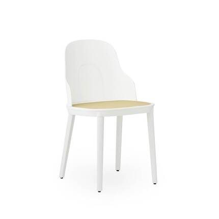 Normann Copenhagen Allez udendørs stol m. molded wicker seat - White