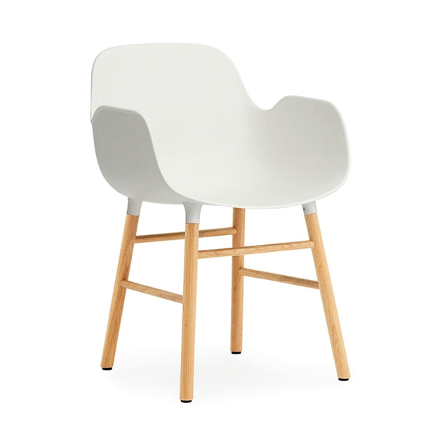 Normann Copenhagen Form armchair - eg/hvid