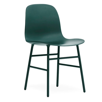 Normann Copenhagen Form Stol - stål/grøn