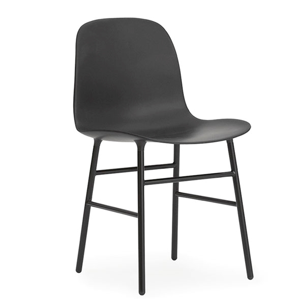 Normann Copenhagen Form chair - Sort/stål