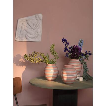 Kähler Omaggi Nuovo vase - H:20,5 cm - Støvet rosa