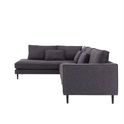 PARMA 2,5 pers. open-end sofa - antracit