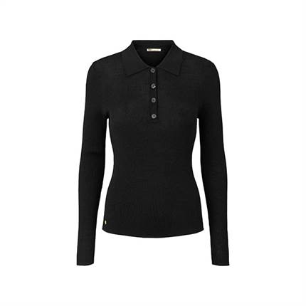 PBO Freesia knit polo - Black 