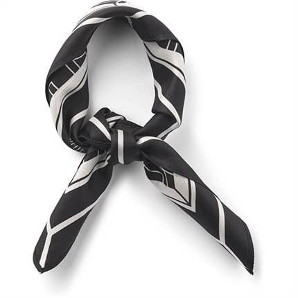 PBO Tørklæde - Black/white 