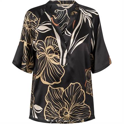 PBO Indana silk blouse - Black  