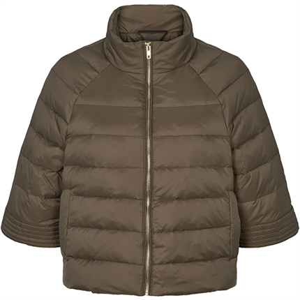 PBO Alaska down quilt cape jacket - Smoke
