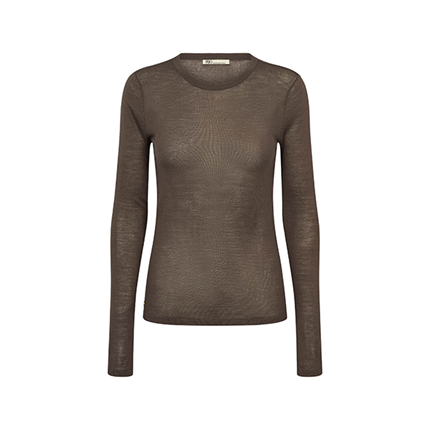 PBO Veloka knit blouse - Smoke