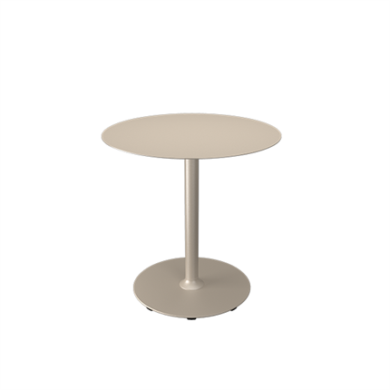 Rundt cafebord i beige