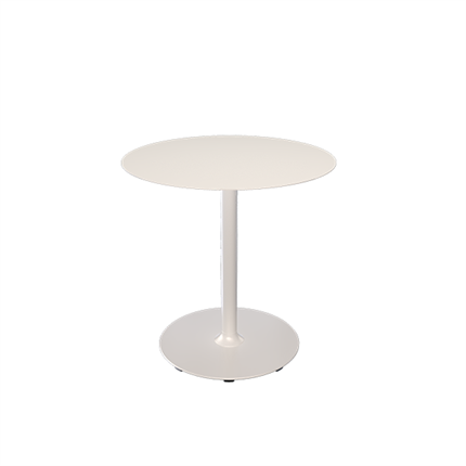 Rundt cafebord i hvid