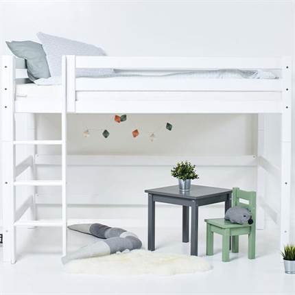 Hoppekids ECO Luxury Mellemhøj seng 120x200 cm, Hvid
