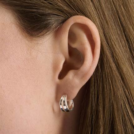 Pernille Corydon Mini Ocean Shine øreringe - forgyldt
