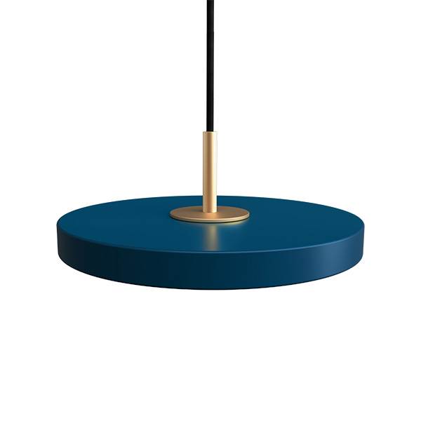 Køb Umage Asteria pendel – Mini – Petrol blue / Messing
