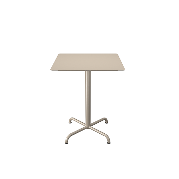 Cafebord i beige 60x60 cm