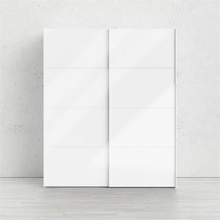 Tvilum Firenze garderobeskab - hvid højglans - 182 cm.