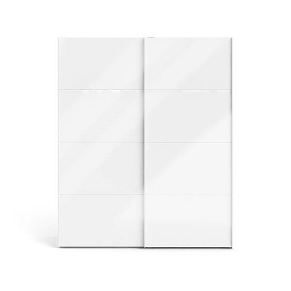 Se Tvilum Firenze garderobeskab - hvid højglans - 182 cm. hos Erling Christensen Møbler