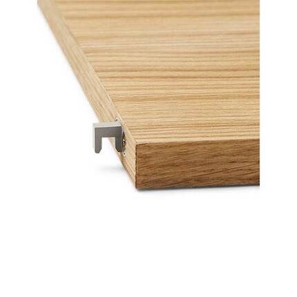Ferm Living Punctual wooden shelf - Natural oak/light grey