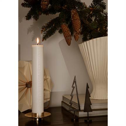 Ferm Living Pure advent candle - Snow white