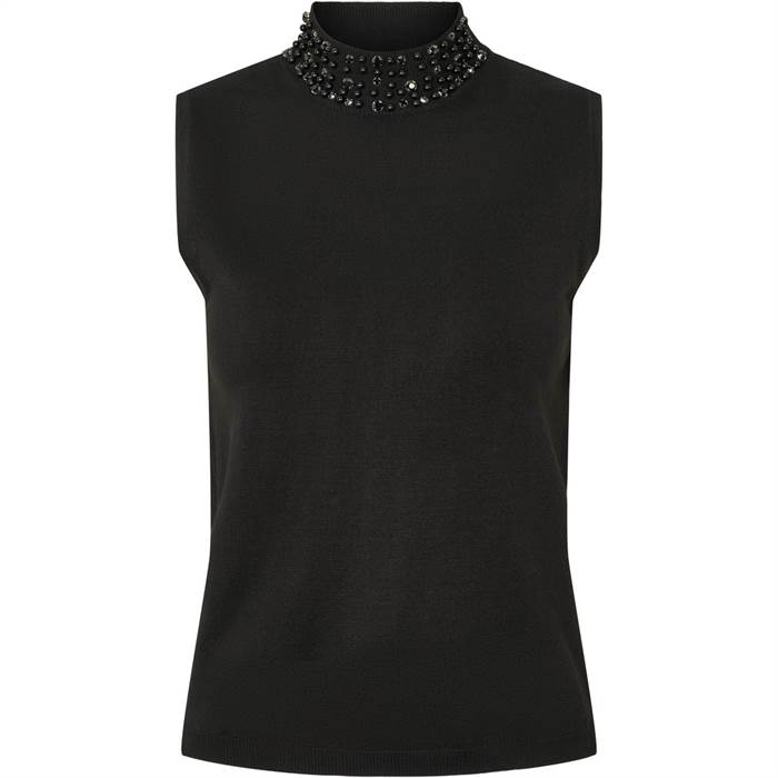 RUE de FEMME Tirsa knit top - Black : Erling Christensen Møbler