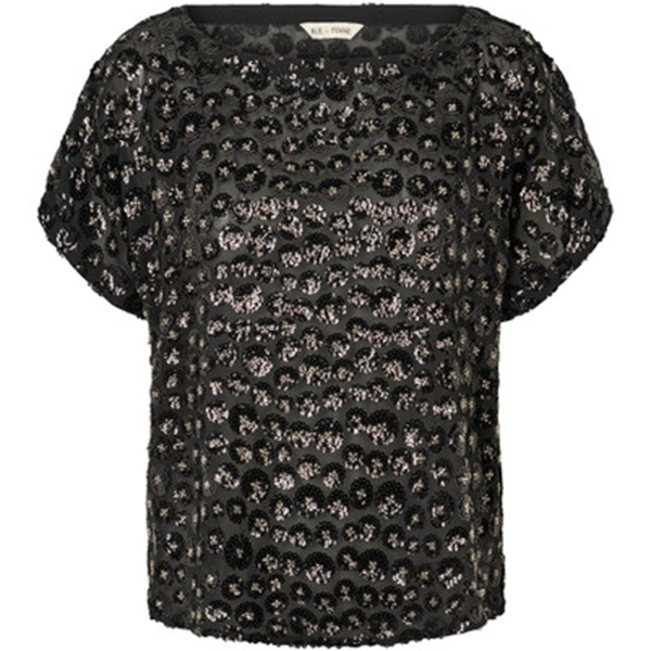 RUE de FEMME Riley top - Black : Erling Christensen Møbler