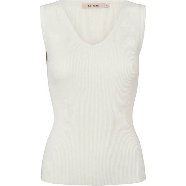 RUE de FEMME Galatea strik top - Hvid 