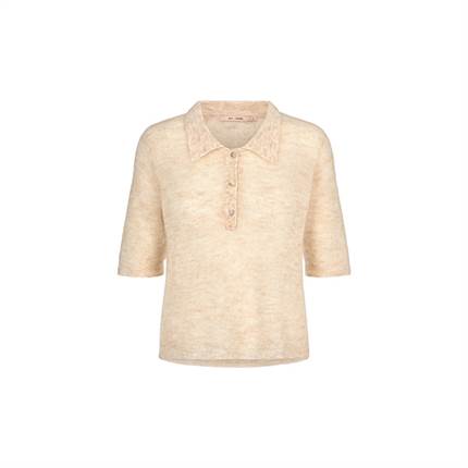 RUE de FEMME Acacia polo - Off white melange 