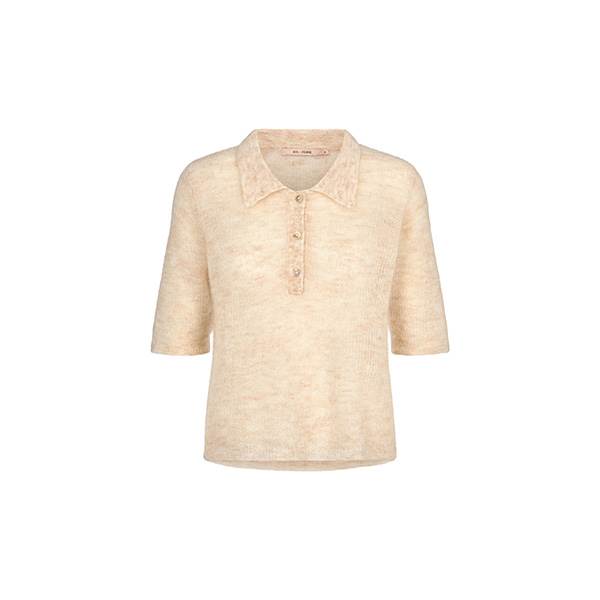 RUE de FEMME Acacia polo - Off white melange 