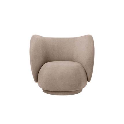 Ferm Living Rico lounge chair - Brushed warm grey