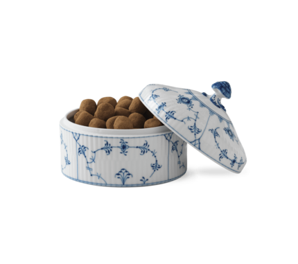Royal Copenhagen Musselmalet Riflet Bonbonniere - 54 cl 