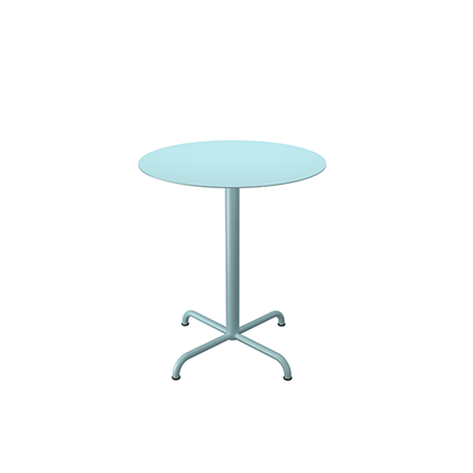 Rundt cafébord i blå Ø64 cm