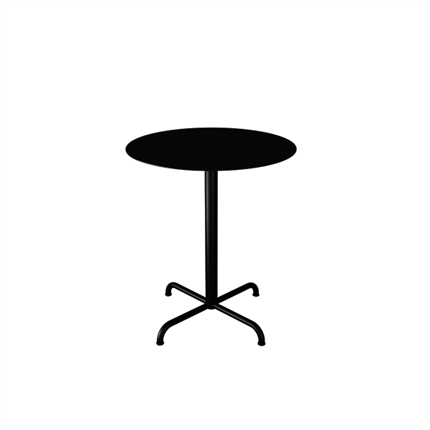 Rundt cafébord i sort Ø64 cm