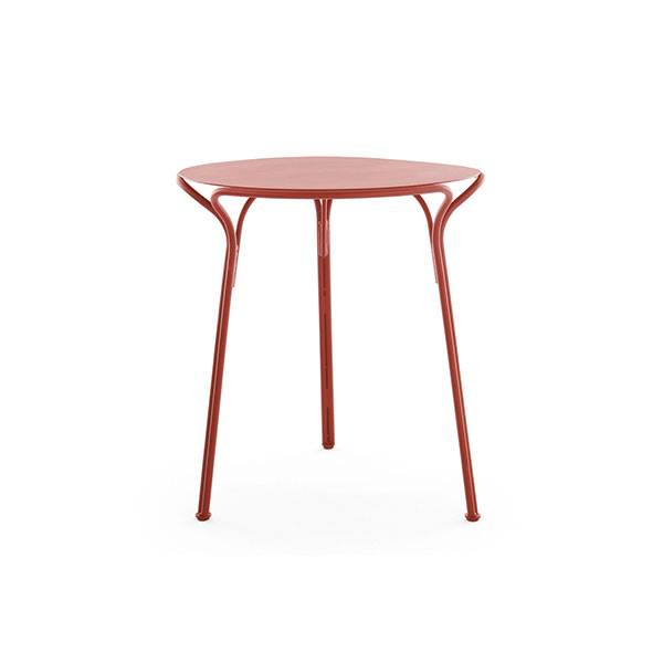 Kartell Hiray rundt havebord, É: 65 cm – Bordeaux
