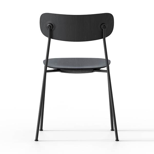 Se Andersen Furniture Scope spisebordsstol - Sort / Sort / Sort mat lak hos Erling Christensen Møbler