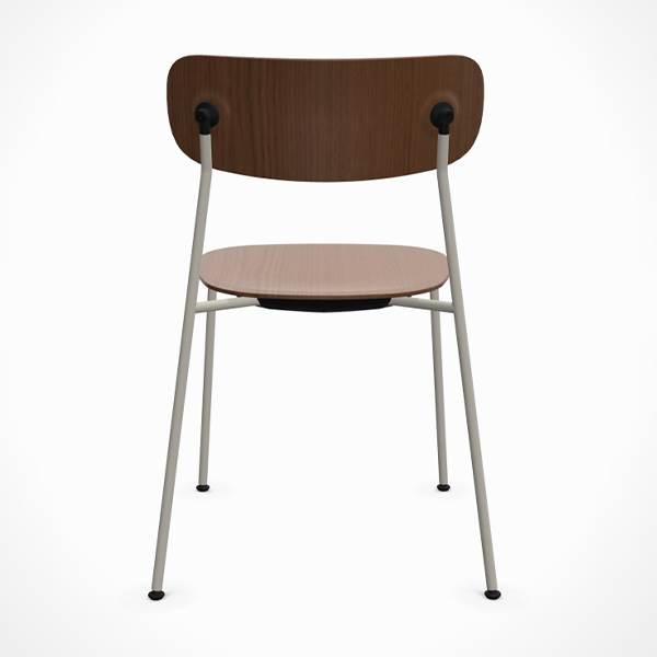Andersen Furniture Scope spisebordsstol - Light Sandy Grey / Sort / Røget mat lak