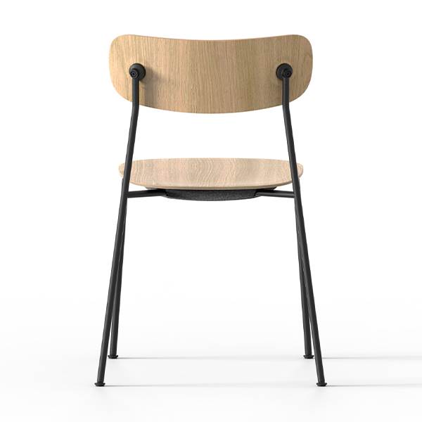Andersen Furniture Scope spisebordsstol - Sort / Sort / Hvidpig. mat lak