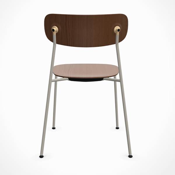 Andersen Furniture Scope spisebordsstol - Light Sandy Grey / Brass / Røget mat lak