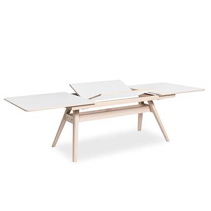 Skovby SM10 spisebord i eg og hvid laminat 
