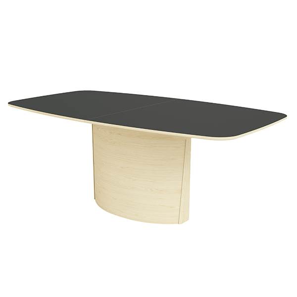 Skovby SM117 spisebord - hvidolieret eg - sort nano