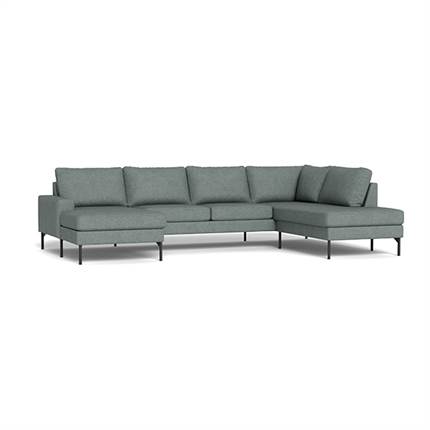 Sindal sofa med chaiselong og open-end - Grå
