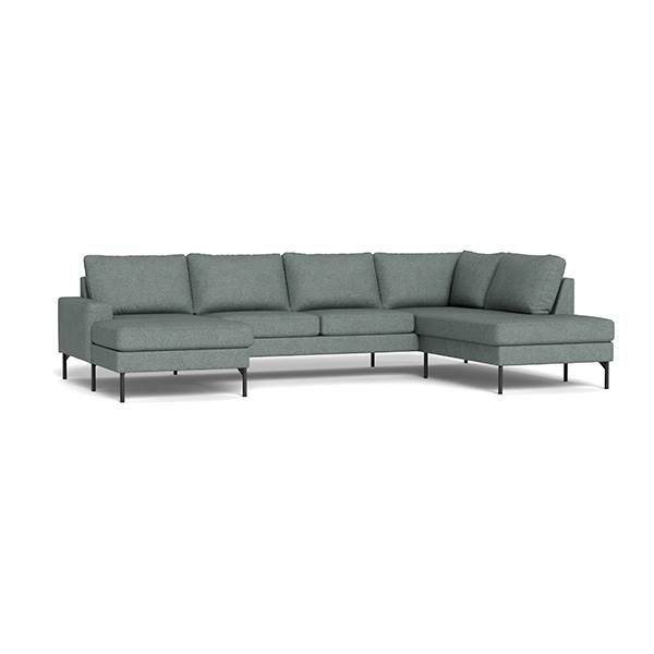 Sindal sofa med chaiselong og open-end - Mouse grey