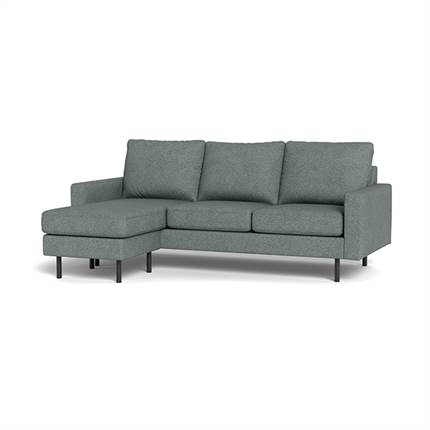 Sindal 3 pers. sofa med chaiselong - lys grå