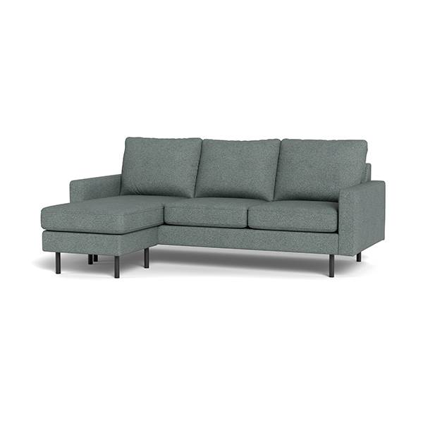Sindal 3 pers. sofa med chaiselong - lys grå