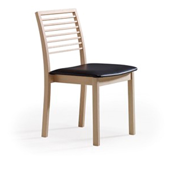 Skovby SM91 spisebordsstol - Hvidolieret eg m. læder