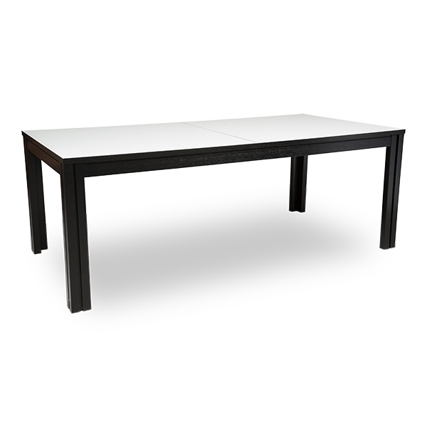 Se Skovby SM24 spisebord - lakeret sort eg - hvid laminat hos Erling Christensen Møbler