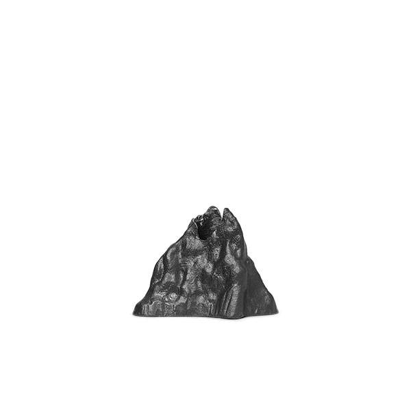 Ferm Living Stone Candle Holder - Large - Black Alu