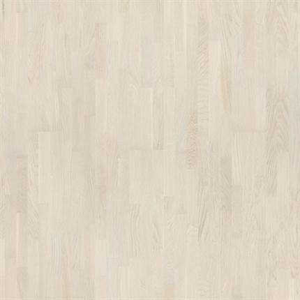 European Wood Lamelparket 3-stav - Hvid Eg - Matlakeret