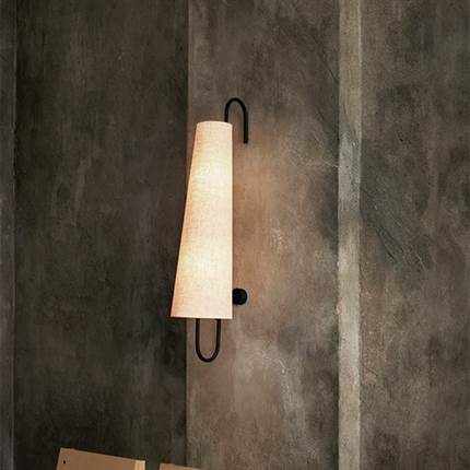 Ferm Living Ancora wall lamp - Black/Natural