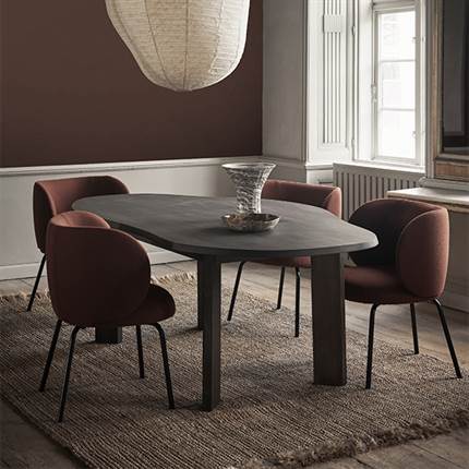 Ferm Living Tarn dining table - 220 - Dark stained beech 